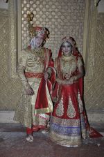 Faisal Khan, Roshni Walia at Maharana Pratap Singh wedding scene on location in Filmcity on 17th Sept 2014